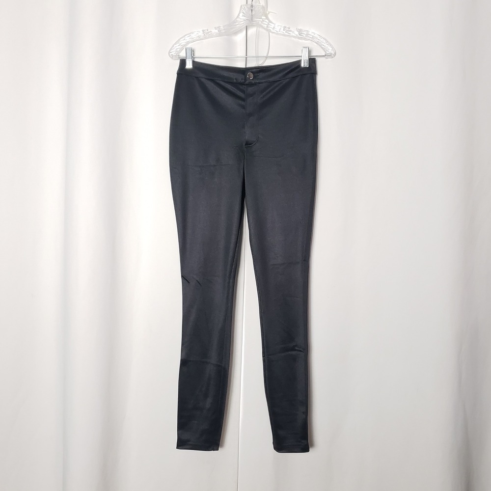 SKIMS Womens Black High Waisted Skinny Disco Pants Size Medium Stretch Slim - Picture 2 of 8